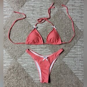 Red Gingham Bikini